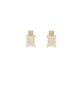 Rectangle Rhinestone Studs