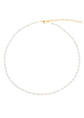 Sheena Dainty Pearl Choker Necklace