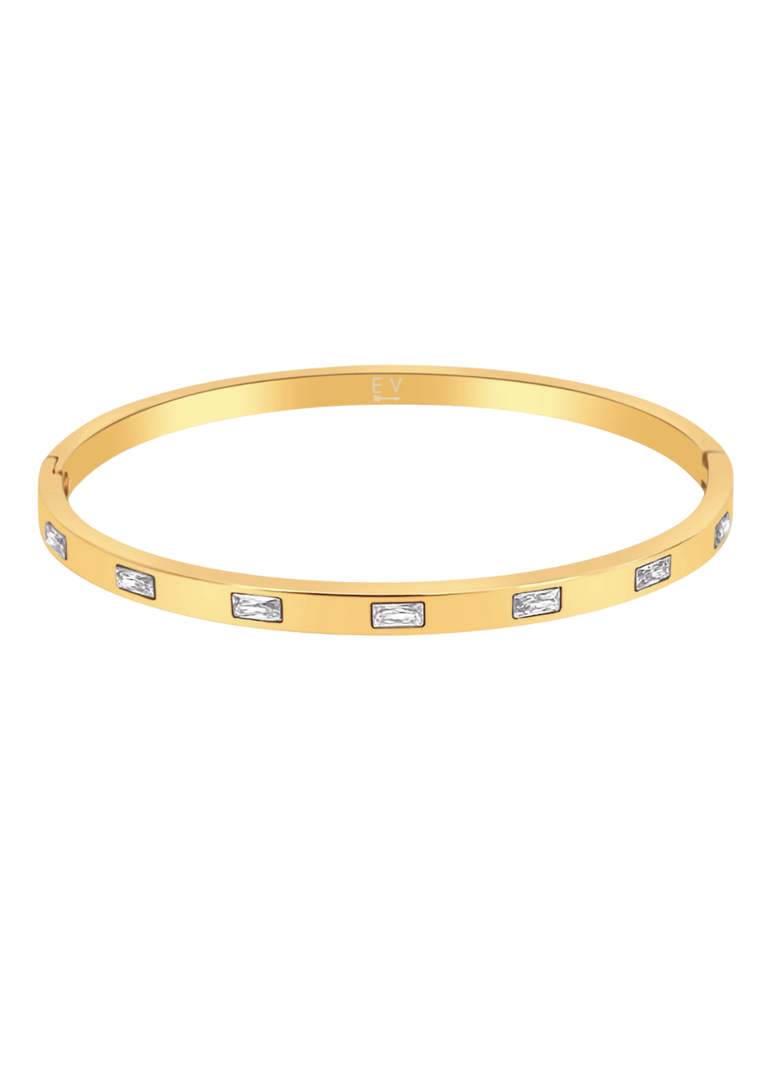 Elena Baguette Bangle Bracelet