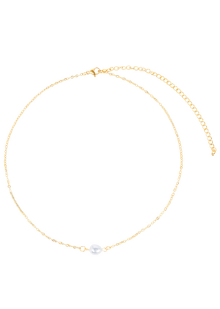 Shayla Dainty Pearl Choker Necklace