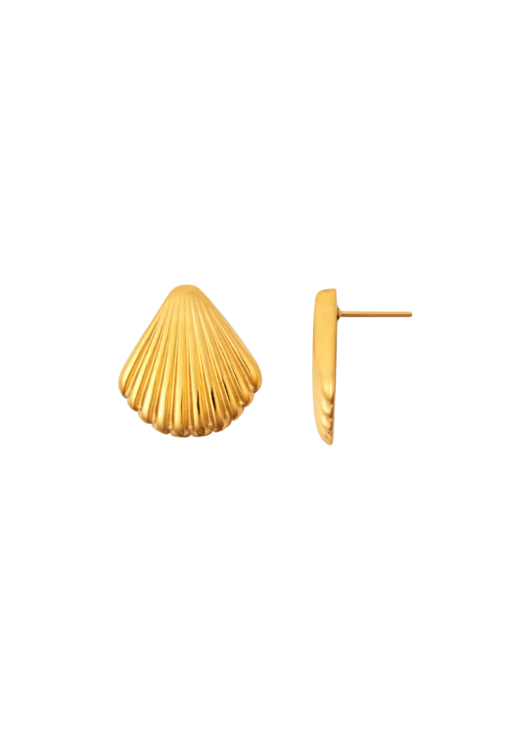 Libby Shell Earrings - Gold