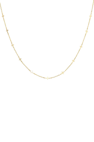 Multi Cross Charm Necklace