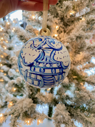 Hand Painted Chinoiserie Ornament