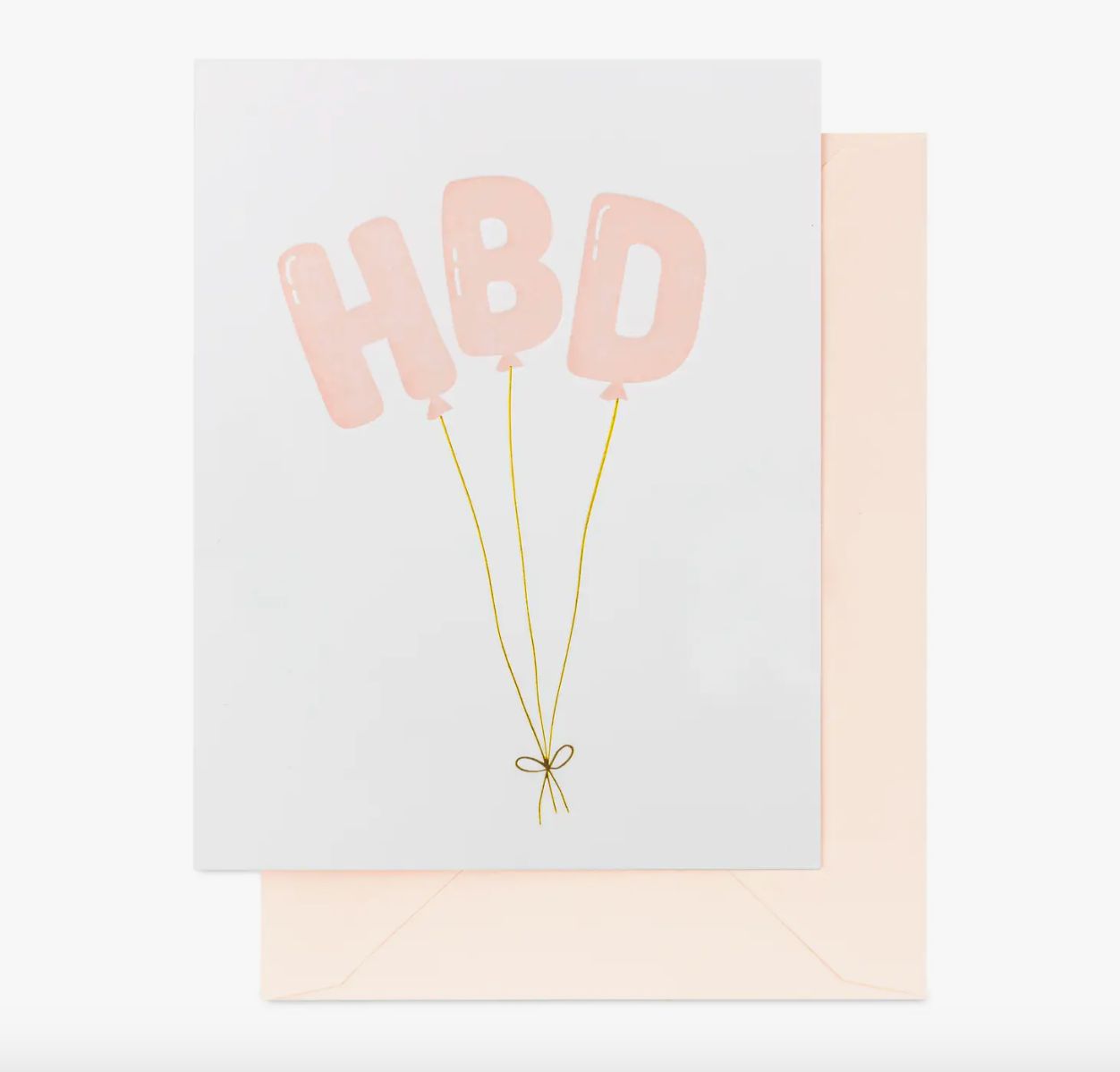 HBD Balloons Greeting Card
