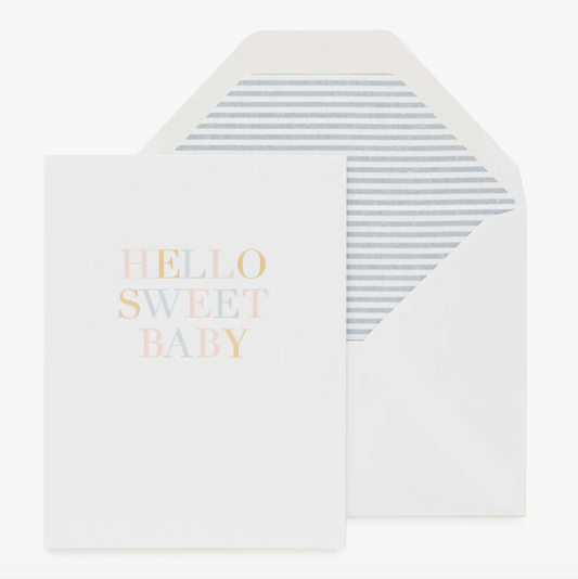 Hello Sweet Baby Greeting Card